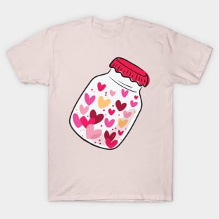 Jar of colored hearts T-Shirt